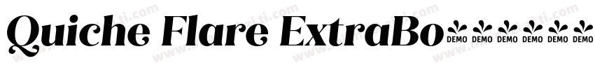 Quiche Flare ExtraBo字体转换